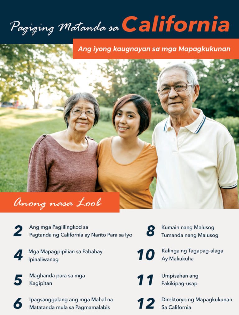 California Aging Resources Guide in Tagalog