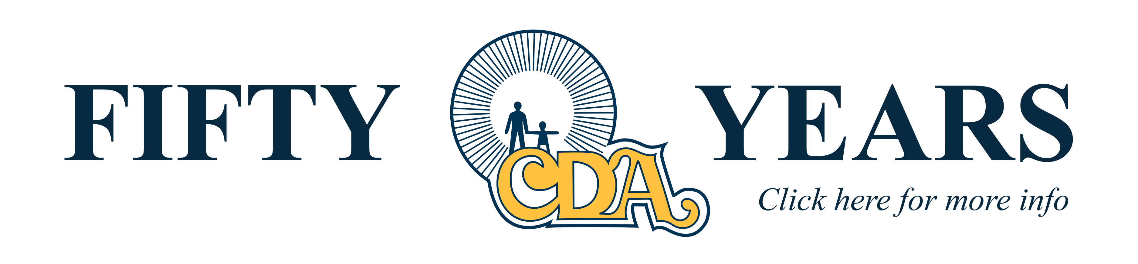 CDA 50th years annnivarsary banner