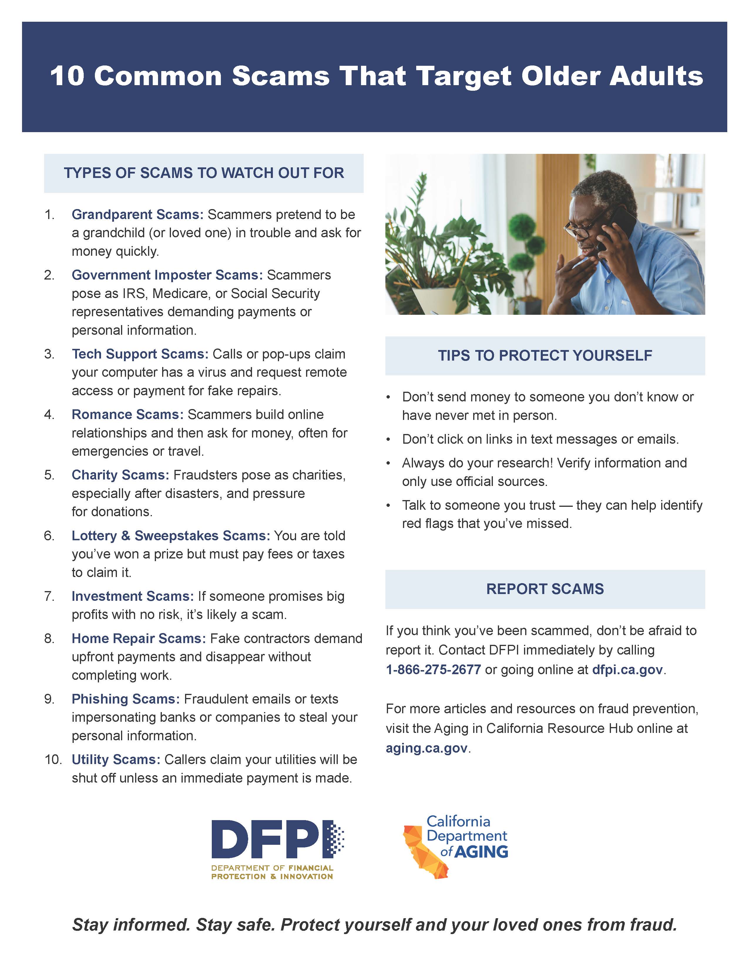 10 common scams that target older adults image