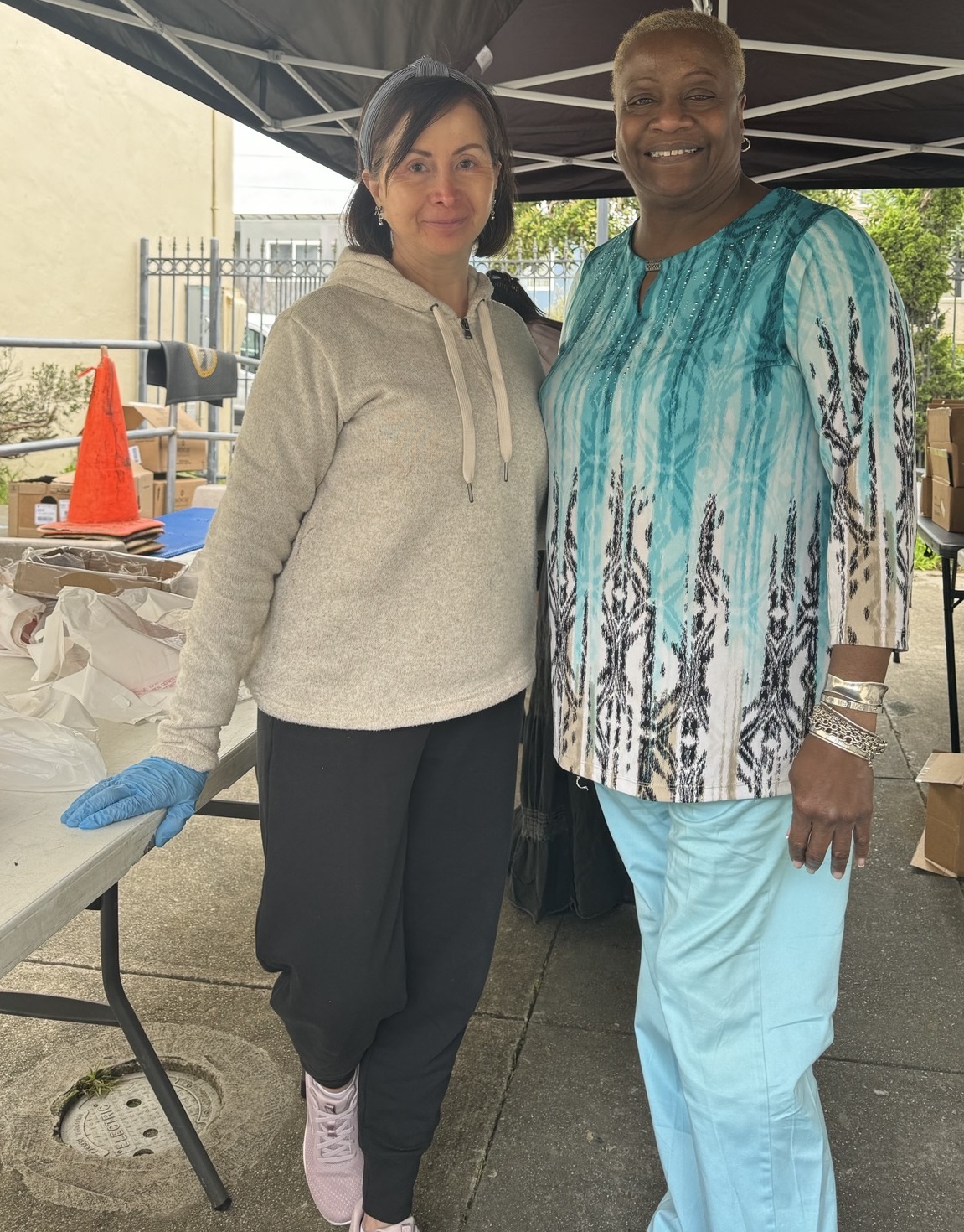 Left: Program participant/volunteer Perla Estremadoyro; Right: Director Felisia Thibodeaux