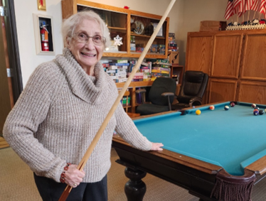 Kathleen at the Big Bear Valley Senior Center