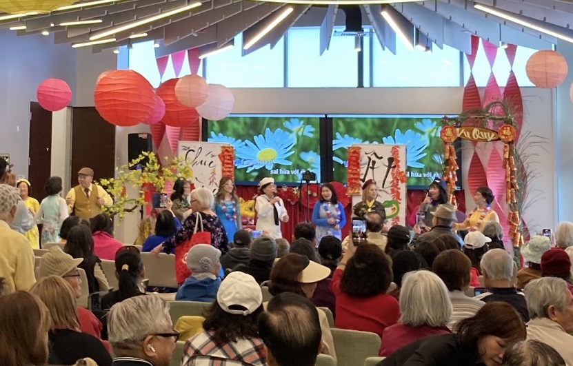 People celebrating lunar new year