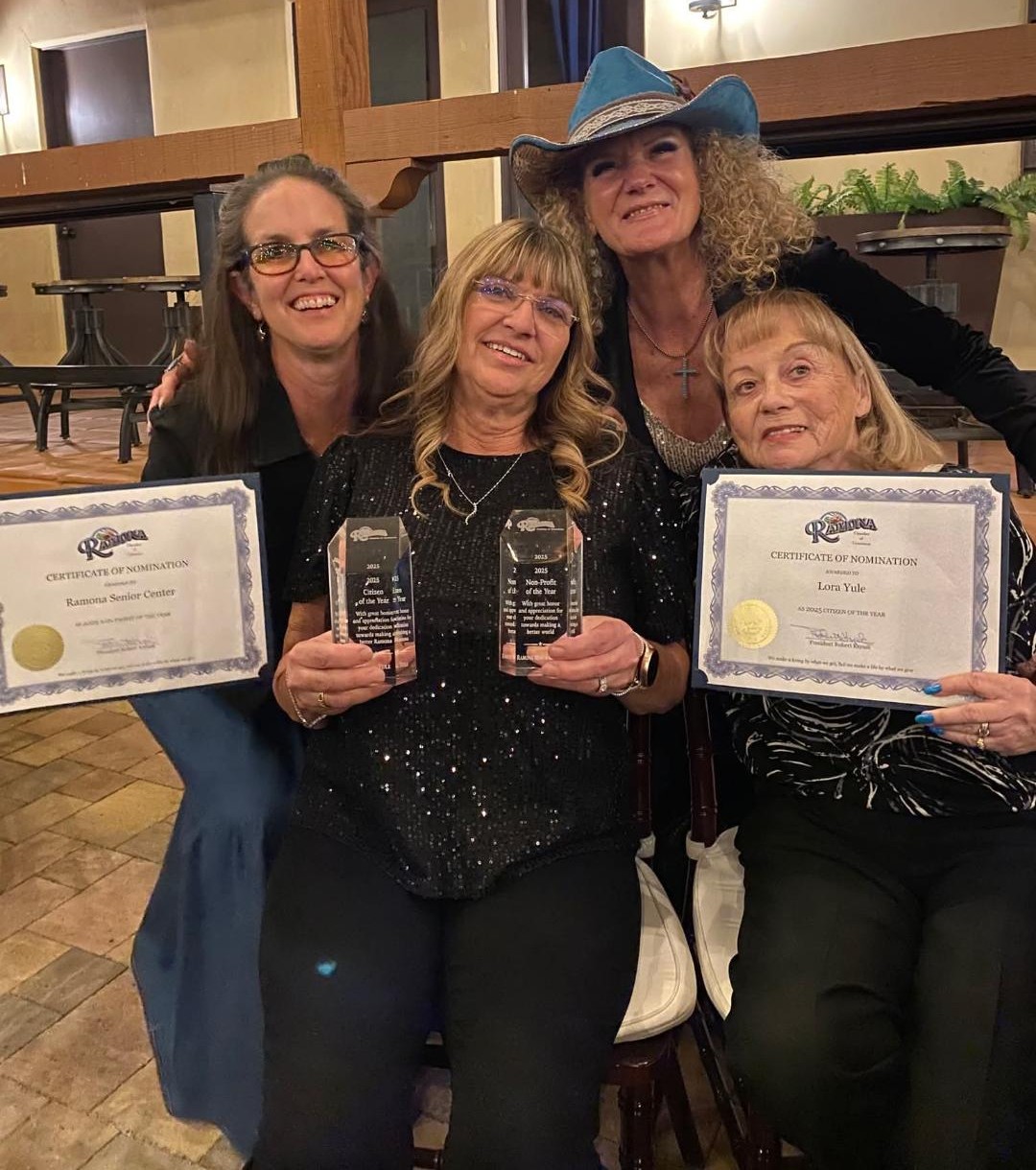 (from left to right) Sara Allen (Board President), Lora Yule (Executive Director), Michelle Stanley and Debra Fraser (Board Members)