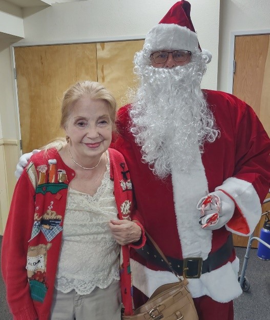 Pam Miller & Santa