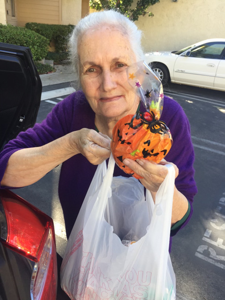 Client receiving Homebound Meals