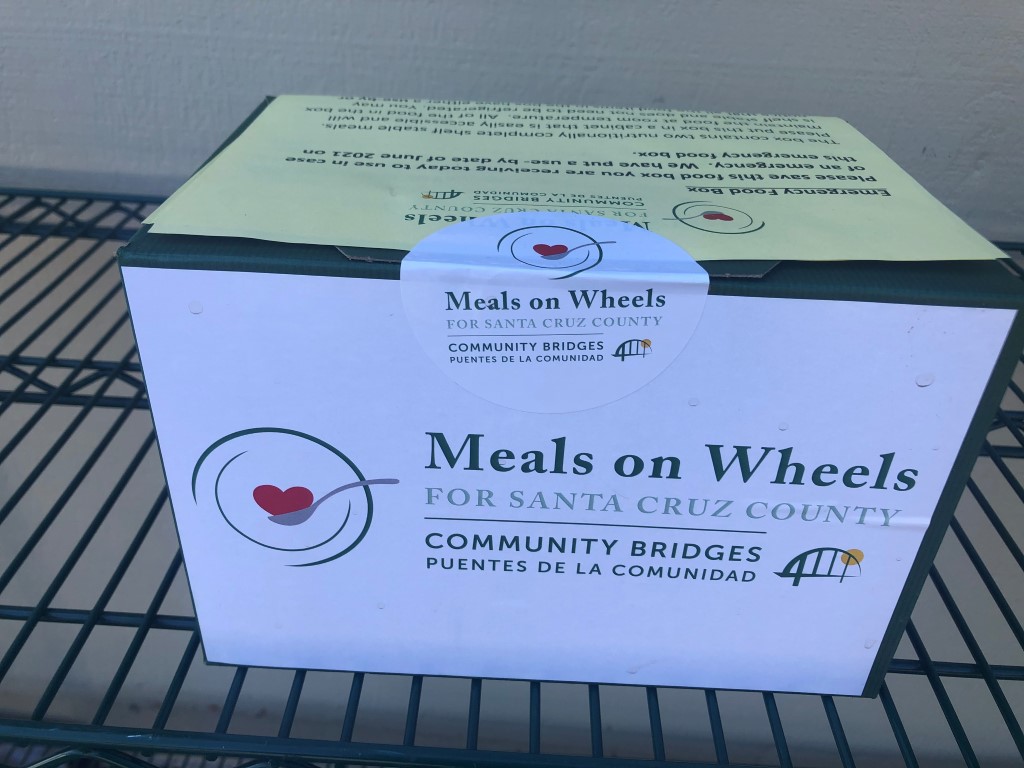 Meals on Wheels food box